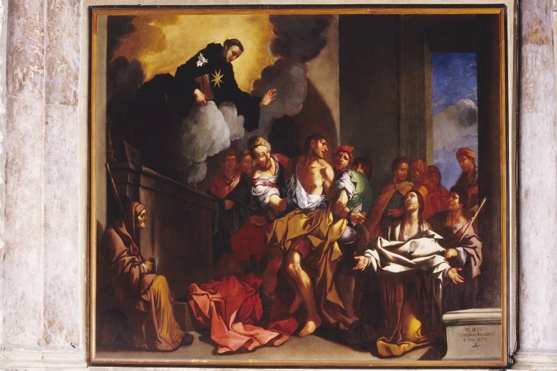 Dipinto San Nicola libera un ossesso